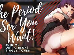 Experience the emotional period sex roleplay with your asmr boyfriend.