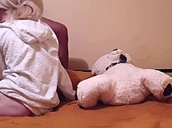 Hard Fucking Her Butt While She Stays Quiet on Cam