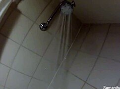 samantha saint rips clothes in intense backstage striptease