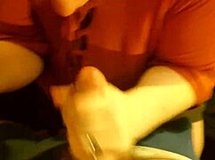 Watch this horny wife eagerly sucking my dick like she can't get enough.