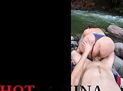 My stepson fucked me in the river in Medellin