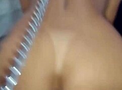 Cadela on a leash serves her man with anal and cleans up cum