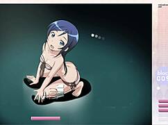 aragaki ayase strips down in a wild arkanoid game with ripped clothes.