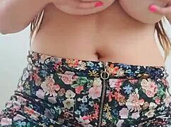 Hot Girl Massaged Hard with Big Cowgirl Boobs