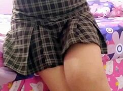 Innocent Mexican Student Shows Tight Vagina After School