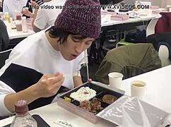 this gay scene where he eats meat passionately