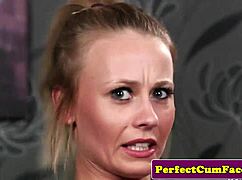 the cute british babe with small tits visits the cum therapist for a satisfying pov blowjob