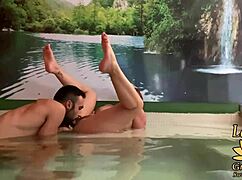 Fucking Stranger in Jacuzzi Outdoors