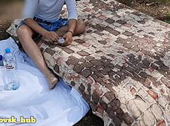 Wife in sexy outfit engages in intimate encounter with lover