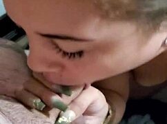 Hot Brunette Pigtails Blowjob In My Rv