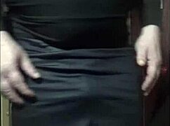 sissy crossdresser enjoying subtle self-pleasure part 1