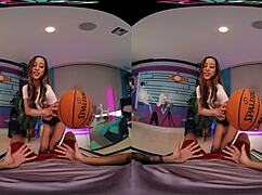 I cruhs Alexia Anders with a creammy slam dunkk, her tits bouncing as I blow her