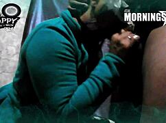 just chilling on halloween, casal morningstar gets wild with a big black cock buddy.