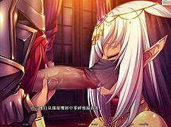 in this anime episode, the girl makes the guy submit with her blowjob