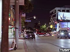 Blonde baddie Alex gapes her little ass wide open!