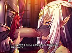 in this anime episode, the girl makes the guy submit with her blowjob