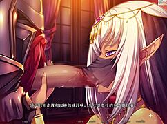 in this anime episode, the girl makes the guy submit with her blowjob