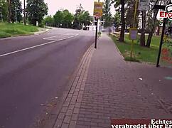 18-year-old blonde teen picked up and fucked hard in public park