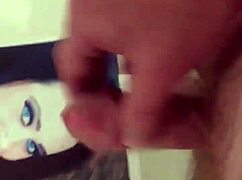 Cum tribute for friend with masturbation and cumshot