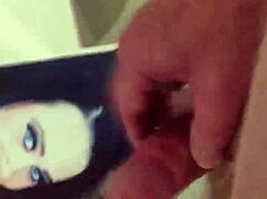 Cum tribute for friend with masturbation and cumshot