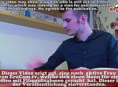 Curvy German BBW blonde secretary with big tits tempts in office