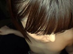 Watch this skinny Japanese teen 18+ ride bareback on a hairless pussy for raw action