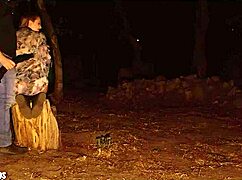 Submissive Blonde Gets Gagging Spanking And Wedgie In Forest - Ashley Lane