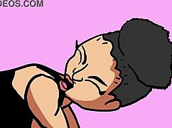 Cum on big black booty doggy style!