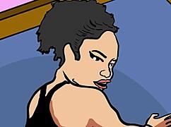 Cum on big black booty doggy style!