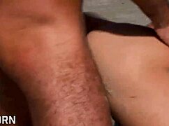 Classic Film With Blonde Woman On Beach