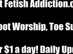 Lick and Worship My Sexy Size 10 Feet Right Now! Suck Those Toes in Hot POV Action!