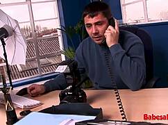 britney, that beautiful blonde babe, fucks with a hot cock. her big tits bounce in this suggestive scene