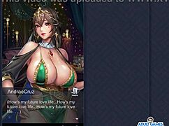 Motorboating Sibyl's Big Tits in Kinky Anime Scene