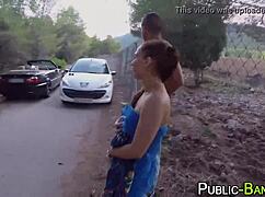 Damn, Spanish Slut Rides Cock Wild in Public Streets!