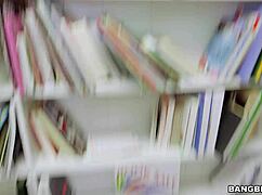 Tiny Redhead Sucks Your Dick in the Library POV! Man, She’s Wild with Those Small 18+ Tits!