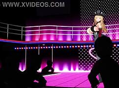 mmd bismarck shakes her big tits and ass 😍