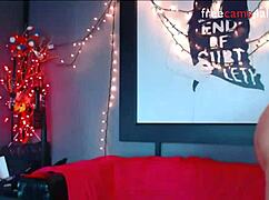 bbw blonde enjoys a solo session masturbating with a dildo on webcam