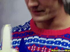 Christmas Bareback Gay Sex Turns Into Wild Rimjob Fun