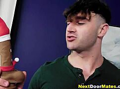 Christmas Bareback Gay Sex Turns Into Wild Rimjob Fun