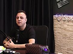 Woman Kisses Him, Irritates Another Man Who Cums On Car Door.