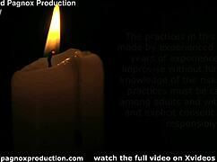 Master Toys and Spanks Bound Slave in Bondage