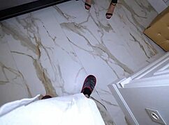 Brunette pornstar sucks cock then gets ass fucked doggystyle with cumshot