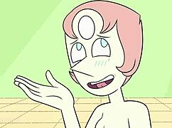 Pearl takes it all with big tits and ass in cartoon parody