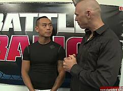 Holy crap, can this blonde slut with natural tits handle the boxing champ?