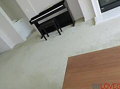 Step Sister Audrey Hempburns Rides Big Cock Intensely