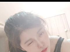 Asian fuck doll gets oral explosion and facial.