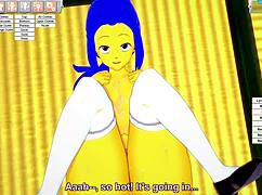 i'm marge simpson, getting fucked hard in my big ass by a monster cock.