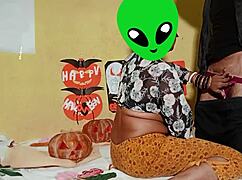 fucking stepsister mare on halloween night