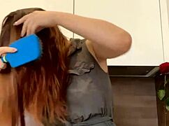 Young Russian Redhead Bitch Dances Seductively for the Camera