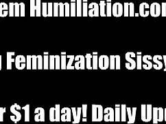 Strapon Humiliates Tight Sissy Ass